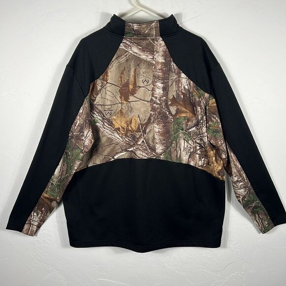 🔥 BROWNING x REALTREE 1/4 ZIp Pullover Camo/Black Sweatshirt Jacket Sz XL - EUC - Picture 7 of 10